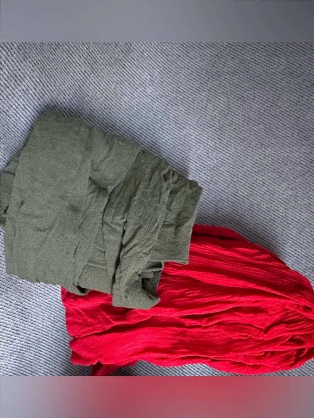Vintage winter leggs tights 2 pair red olive